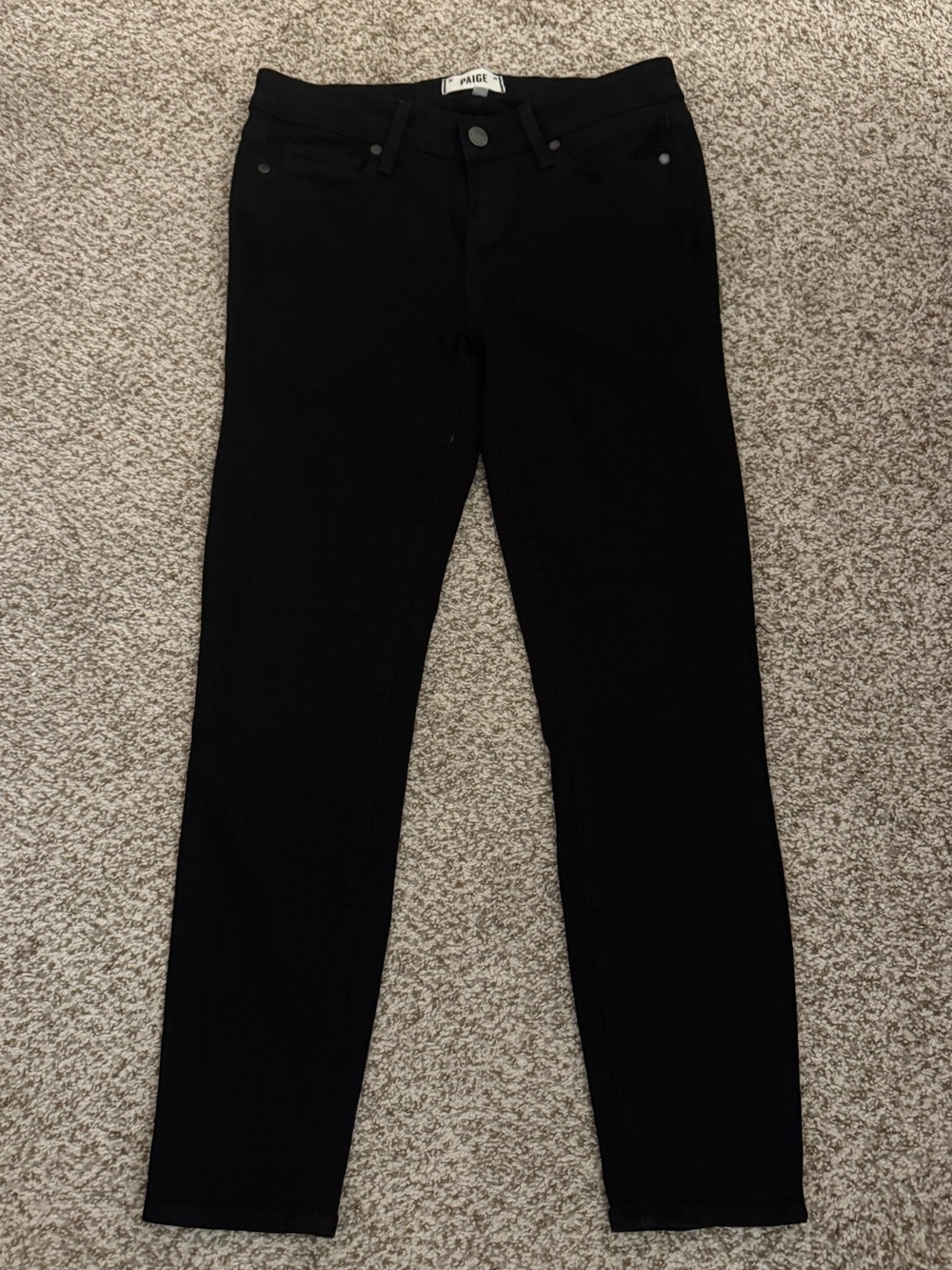 PAIGE Verdugo Crop black skinny jeans